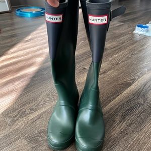 Tall Two-Toned Hunter Rain Boots